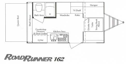 RoadRunner 162 floor plan